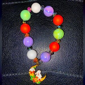EASTER MOON BUNNY BEADED BRACELET